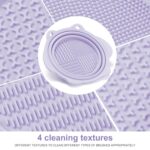 Makeup Brush Cleaner, Etercycle Foldable Silicone Brush Cleaner Bowl Srubber, Po... - Image 4