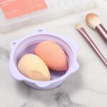 Makeup Brush Cleaner, Etercycle Foldable Silicone Brush Cleaner Bowl Srubber, Po... - Image 6