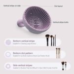 Silicone Makeup Brush Cleaner, Brush Scrubber Bowl, Portable Washing Tool Cosmet... - Image 3