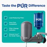PUR Plus Vertical Faucet-Mount Water Filtration System, Lead-Reducing Filter, Ea... - Image 3