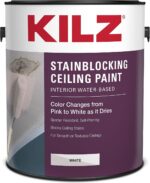 KILZ Stainblocking Ceiling Paint, Interior, White, 1 Gallon - Image 4