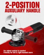 AVID POWER Angle Grinder, 7.5-Amp 4-1/2 inch Electric Grinder Power Tools with G... - Image 8