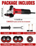 AVID POWER Angle Grinder, 7.5-Amp 4-1/2 inch Electric Grinder Power Tools with G... - Image 10