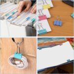 40-Pack Colorful Binder Clips, Assorted Sizes (4 Sizes) Metal Paper Clips, Stron... - Image 5