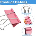 40-Pack Colorful Binder Clips, Assorted Sizes (4 Sizes) Metal Paper Clips, Stron... - Image 7