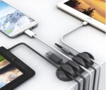 OHill 16-Pack Black Cord Organizer - Adhesive Cable Clips Holder for Desk, Wall,... - Image 4