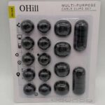 OHill 16-Pack Black Cord Organizer - Adhesive Cable Clips Holder for Desk, Wall,... - Image 8