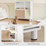 Dog Proof Cat Feeding Station, Metal Cat Feeding Station with Scratching Board, ... - Image 6