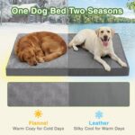 Vonabem Waterproof Outdoor Dog Bed Large Medium Sized Dogs, Washable Crate Pad 3... - Image 6