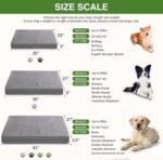 Vonabem Waterproof Outdoor Dog Bed Large Medium Sized Dogs, Washable Crate Pad 3... - Image 9