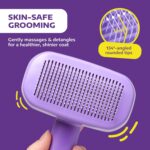 Hertzko Self Cleaning Slicker Brush for Dogs and Cats - Pet Hair Brush for Shedd... - Image 8