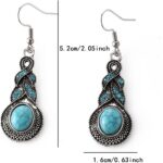 Handmade Bohemian Brown Ethnic Earrings for Women Vintage Geometric Dangle Earri... - Image 7