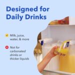 Magic Tap Automatic Drink Dispenser for Fridge, White (1 Pack), No Spill Milk Di... - Image 7