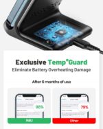 INIU Wireless Charger, 15W Fast Wireless Charging Station with Sleep-Friendly Ad... - Image 7
