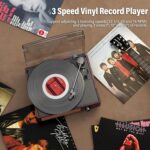 Vinyl Record Player Turntable with Built-in Bluetooth Receiver & 2 Stereo Speake... - Image 8