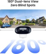 REOLINK Argus 4 Pro 4K Solar Camera Outdoor Wireless, 180° Dual-Lens 8MP Camera ... - Image 3