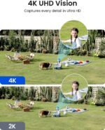 REOLINK Argus 4 Pro 4K Solar Camera Outdoor Wireless, 180° Dual-Lens 8MP Camera ... - Image 4