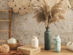 Vintage Vase Set of 3, Ceramic Vintage Flower Vases, Chinoiserie Decorative Home... - Image 10