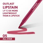 Covergirl Outlast Lipstain, 05 All-Star, Smooth Application, Precise Pen-Like Ti... - Image 3