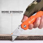M MEEPO Box Cutter, 4-Pack Tough Folding Box Cutter for Heavy Duty Purpose, Razo... - Image 8