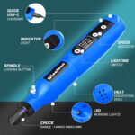 Cordless Rotary Tool, 5 Variable Speed Mini Rotary Tool Kit with 70 Accessories,... - Image 3