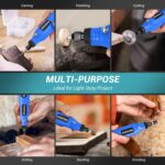 Cordless Rotary Tool, 5 Variable Speed Mini Rotary Tool Kit with 70 Accessories,... - Image 7