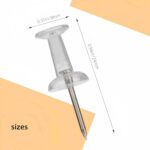 120-Pack Push Pins for Bulletin Board, Thumb Tacks with Clear Plastic Tip and St... - Image 3