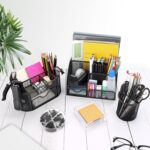 17 in 1 Black Desk Organizers and Accessories Set, 3 Office Desk Supplies Storag... - Image 7