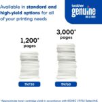 Brother Genuine Standard Yield Toner Cartridge, TN730, Replacement Black Toner, ... - Image 7