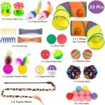 Retro Shaw 33 Pack Cat Tunnel Toy Set for Indoor Cats Kittens, Solves Boredom & ... - Image 3