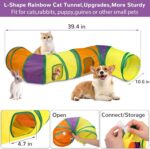 Retro Shaw 33 Pack Cat Tunnel Toy Set for Indoor Cats Kittens, Solves Boredom & ... - Image 6