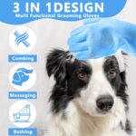 Pet Grooming Gloves—Dog Washing Gloves with High-Density Teeth, Dog Bath Scrubbe... - Image 4