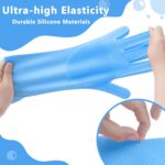 Pet Grooming Gloves—Dog Washing Gloves with High-Density Teeth, Dog Bath Scrubbe... - Image 6