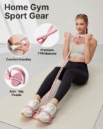 YOTTOY Pedal Resistance Band, Thick Elastic Tension Rope with Handles, Sit-Up Pu... - Image 3