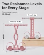 YOTTOY Pedal Resistance Band, Thick Elastic Tension Rope with Handles, Sit-Up Pu... - Image 6