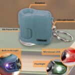Carson MicroMini 20x Pocket Microscope for Adults, UV and LED Flashlight, Blue (... - Image 3