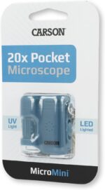 Carson MicroMini 20x Pocket Microscope for Adults, UV and LED Flashlight, Blue (... - Image 8