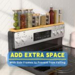PEKER Magnetic Stove Top Shelf for 30" Stoves, Over Oven Shelf Above with Bamboo... - Image 3