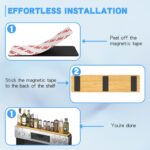 PEKER Magnetic Stove Top Shelf for 30" Stoves, Over Oven Shelf Above with Bamboo... - Image 4