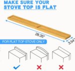 PEKER Magnetic Stove Top Shelf for 30" Stoves, Over Oven Shelf Above with Bamboo... - Image 5