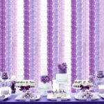 Purple White Lavender Party-Decorations Streamers-Garland - 12pcs Women Girl Bir... - Image 3