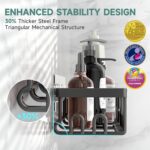 Veken Shower Caddy 6-Pack, Advanced Rustproof Design, No Drilling Adhesive Shelv... - Image 3