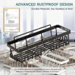 Veken Shower Caddy 6-Pack, Advanced Rustproof Design, No Drilling Adhesive Shelv... - Image 5