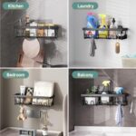 Veken Shower Caddy 6-Pack, Advanced Rustproof Design, No Drilling Adhesive Shelv... - Image 9