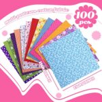 Tudomro 100 Pcs 10'' x 10'' Cotton Fabric Squares for Quilting Fat Quarters Bund... - Image 3