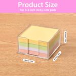 3x3 Inch Acrylic Sticky Note Holder, Crystal Clear Sticky Note Dispenser for Dor... - Image 3