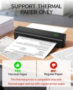 Portable Printers Wireless for Travel, N80 Wireless Thermal Printer Bluetooth In... - Image 4