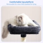Heybly Cat Tree with Toy, Cat Tower condo for Indoor Cats, Cat House with Padded... - Image 3