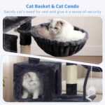 Heybly Cat Tree with Toy, Cat Tower condo for Indoor Cats, Cat House with Padded... - Image 4