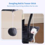Heybly Cat Tree with Toy, Cat Tower condo for Indoor Cats, Cat House with Padded... - Image 5
